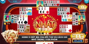Timeline theo dõi hành vi rút bài của đối thủ trong một ván phỏm Hitclub